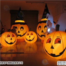 出口美国充气万圣节产品充气南瓜头充气万圣节幽灵充气恶灵