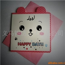 锦绣贺卡主打款642礼品卡超可爱儿童卡通小贺卡满包邮