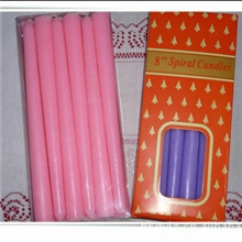 【厂家直供】HD-P03432g8寸尖烛螺纹杆蜡，蜡烛圣诞蜡烛