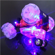 RD930电动遥控翻滚玩具车3首音乐球翻转特技车儿童遥控玩具车