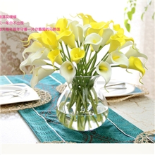 欧式高档仿真花批发绢花假花淘宝热卖11色pu小马蹄莲迷你马蹄莲