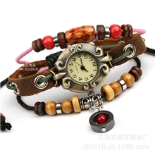 低价供应纯牛皮手链手表厂家直销热销推荐真皮手链表