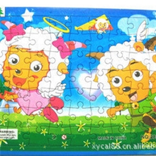 70片喜羊羊与灰太狼拼图纸质拼图早教益智儿童玩具米奇拼图