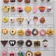 厂家推荐小额混批树脂仿真蛋糕手机挂件DIY饰品饰品配件