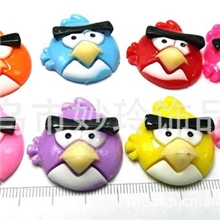 供应愤怒的小鸟树脂滴油儿童头饰饰品配件支持订做厂家直销