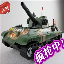 电动玩具电动坦克重型万向灯光音乐暴款玩具小额混批