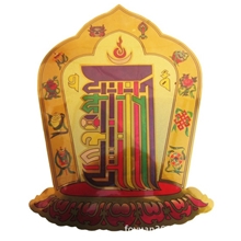 厂家批发藏传佛教用品精美十相自在贴纸中号