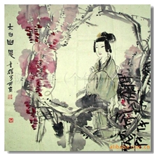 名家人物画花鸟画国画作品(3幅)-家居装饰画,文化礼品,收藏品