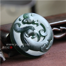 高档玉雕加工苏州工艺泰山玉龙凤呈祥手把件碧玉批发代理