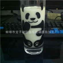 厂家批发批量定制现货熊猫牛奶杯创意杯子玻璃杯水杯!