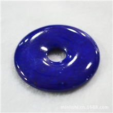 正品阿富汗天然青金石平安扣吊坠天然水晶极品青金石