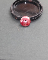 朱砂饰品，朱砂原矿石吊坠，朱砂原矿石平安扣辰砂吊坠假一赔十