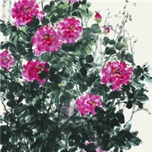 出售水墨名家张大风纯手绘花鸟画艳阳秋