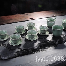 特价供应精品哥窑茶具套装10头哥窑湖充山色