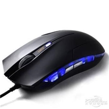 眼镜蛇6键基础版入门级游戏有线鼠标冷光蓝引擎礼品鼠标