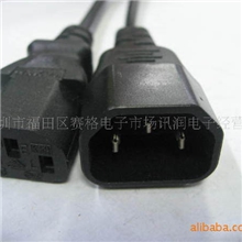 彩显电源线，彩显品字尾电源延长线，IEC彩显插头线，3M0.824