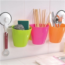 批发热销厨卫浴多功能壁挂篮浴室强力吸盘收纳架厨房沥水架