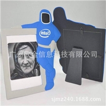 【深圳工厂定制时尚电脑礼品】品牌电脑宣传软胶相框pvc立体相架