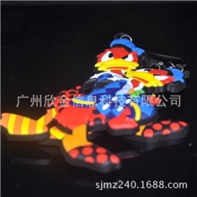 【深圳工厂定制卡通乐园礼品】可爱唐老鸭pvc软胶钥匙扣全彩色