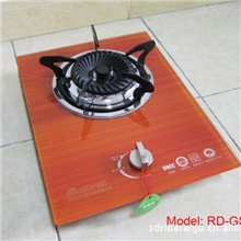 厂家供应0.7CM钢化玻璃环保单眼燃气灶小额混批GS052
