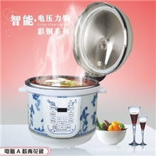 供应新款樱花电脑型不锈钢电压力锅