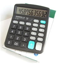 三木便携式计算器1838计算器桌面办公型12位计算机办公用品