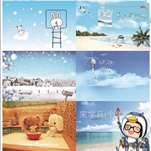 卡通床上电脑桌床上书桌多功能折叠桌懒人书桌量大包邮