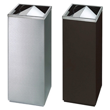 加厚烤漆方型翻盖不锈钢垃圾桶垃圾箱大堂垃圾桶金属垃圾桶带内桶
