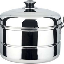 厂家直销加厚款不锈钢蒸锅双层二层蒸锅汤锅26/28/30/32/34/36cm