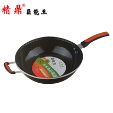 巨能王品牌搪瓷炒锅环保无涂层健康炒锅永康炒锅精鼎制造炒锅