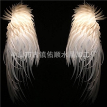 厂家批发鸡毛尾吊灯时尚创意吊灯水晶工程灯