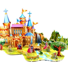 益智玩具立体拼图义乌市拼图玩具厂送海报画册录音