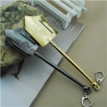 穿越火线钥匙扣黄金龙纹铁锹动漫游戏模型混批（特大号）