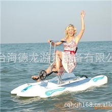 海德龙推出全新聚乙烯塑料水上自行车，卡通设计，造型新颖