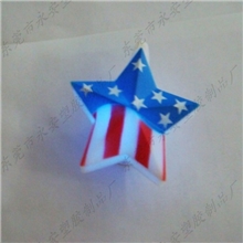 【厂家供应】夜光星星闪光玩具搪胶玩具生产厂家