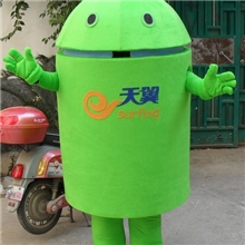 企业定做中国电信联通安卓机器人卡通人偶服装表演服装道具服装