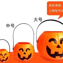 万圣节南瓜灯笼万圣节南瓜灯万圣节南瓜桶道具万圣节装饰用品批发