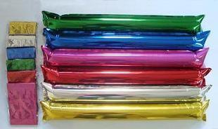 铝箔充气棒加油棒啦啦棒铝箔广告棒球迷棒吹气棒敲击棒