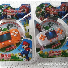 厂家供应超级玛丽游戏机LED彩屏游戏机热卖中新奇特益智游戏机