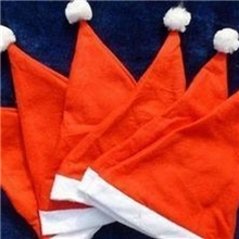 无纺布圣诞帽特价圣诞帽批发圣诞帽工厂毛毡布圣诞帽