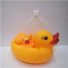 儿童洗澡搪胶亲子鸭一大三小母子鸭大黄鸭戏水鸭儿童夏季赠品
