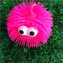 红利闪光毛毛球突眼闪光毛毛球厂家直销