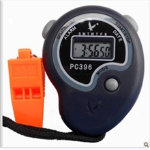 热卖运动秒表-正品天福秒表PC396单排2道5位秒表送口哨