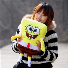 毛绒公仔批发45cm海绵宝宝毛绒填充儿童最爱生日礼物