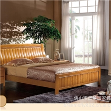 泰国进口橡木床/两色卧室家具/橡木1.8米、1.5米双人床G-2805