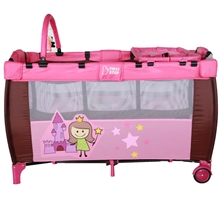 厂家直销出口欧洲折叠/童床/婴儿床/bb床/游戏床/比实木好