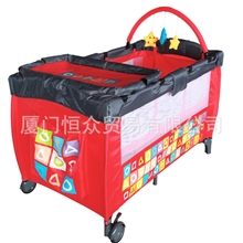 厂家直销优质批发折叠/童床出口欧洲婴儿床/bb床/游戏床