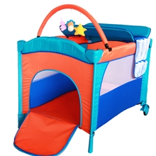 厂家直销高品质可折叠便携多功能欧式婴儿床/游戏床/宝宝床