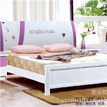 928最低价批发460-490元]1.8和1.5米白色烤漆实木床2012新款特价
