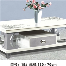 JX19#劲爆价（550元）清新亮丽时尚新颖款式大理石玻璃茶几